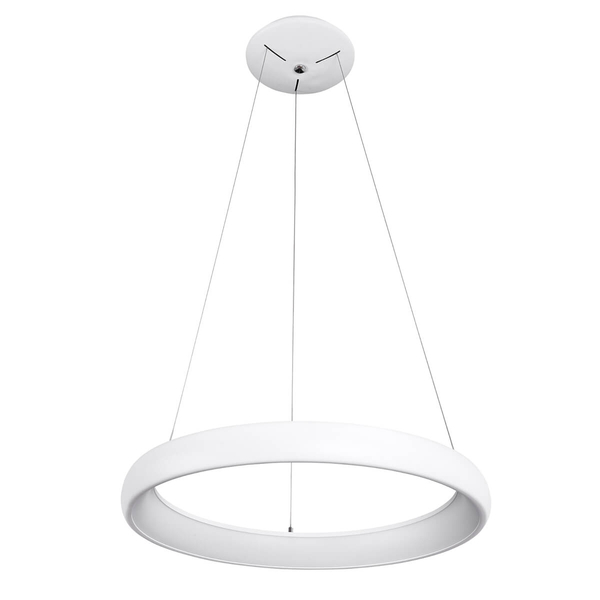 Nowoczesna lampa wisząca Alessia pierścień LED 50W 3000K biały