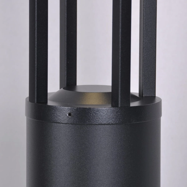 Stojąca LAMPA ogrodowa Ubbe K-8139 Kaja zewnętrzna OPRAWA outdoor LED 9W 4000K metalowa IP54 czarna