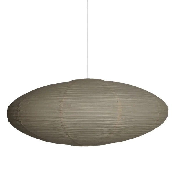 Papierowy klosz do lampy Villo 60 2213253209 owalny beżowy