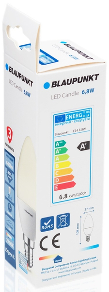 Zestaw żarówek Blaupunkt E14-7W-WW-10 LED 6,8 10 szt metal białe