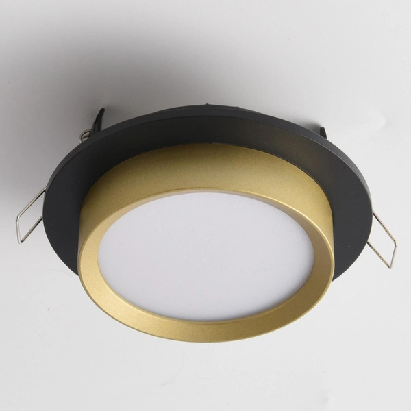 Okrągła lampa wpuszczana Hoop DL086-GX53-RD-BG oprawa złota