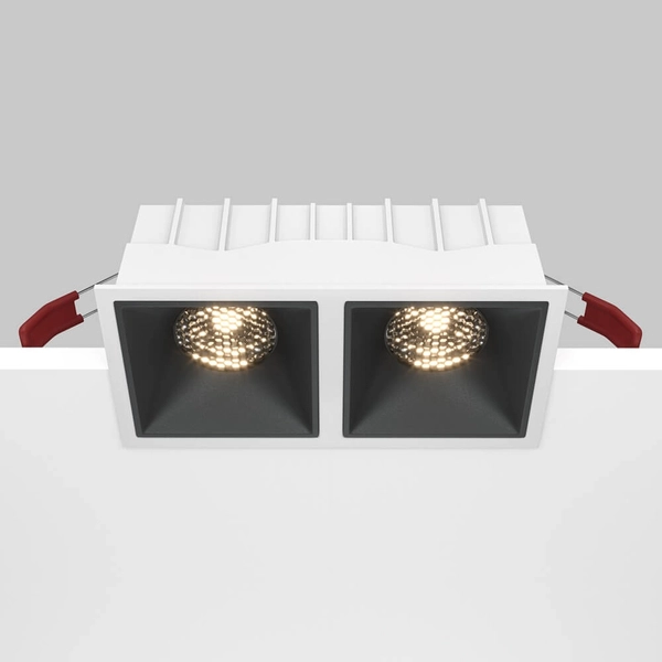 Wpustowa lampa Alfa DL043-02-15W3K-SQ-WB LED 30W 3000K biały czarny