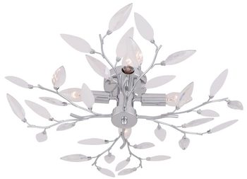 Lampa sufitowa Vida 63160-4 gałązki satyna chrom crystal