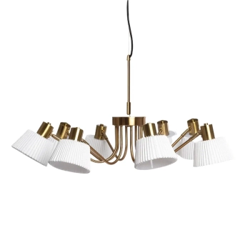 Wisząca lampa Dali ABR-Z8XE14-DALI regulowana biała złota