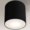 Lampa sufitowa tuba ZAMA 1129 Shilo metalowy plafon okrągły czarna