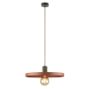 Minimalistyczna lampa wisząca Sila 10750 abażur ceglany zielony