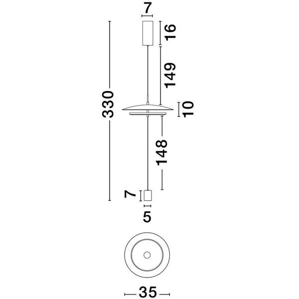 Lampa sufitowo-podłogowa VITICHI LE44735 LED 21W 3000K biała