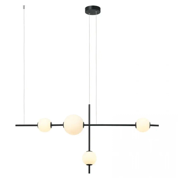 Ściemnialna lampa wisząca 20131 LED 19W 3000K szklane kule czarny