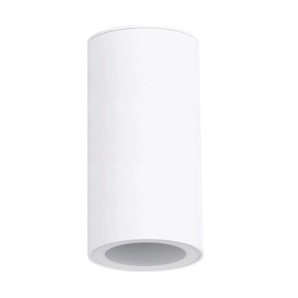 Zewnętrzna lampa sufitowa Rotor AZ6066 Azzardo metal szkło IP65 tuba biała