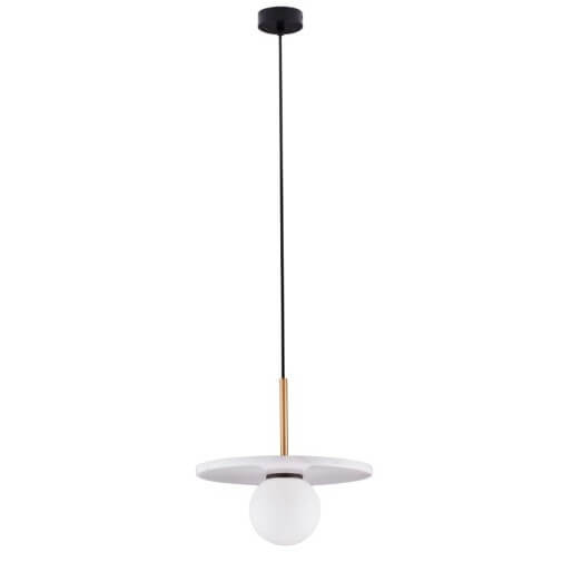 Lampa zwisowa JUANJUI LE44854 bubble do salonu talerz biała