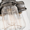 Stalowa lampa wisząca Brinley KL-BRINLEY6-OZ Kichler przezroczysta brąz