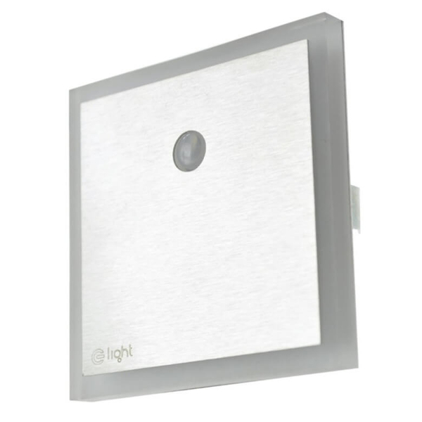 Lampa przyschodowa Evo EKS1030 LED 0,6W 6500K z czujnikiem srebrny biały