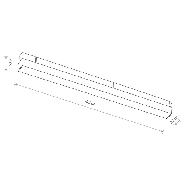 Lampa szynowa magnetyczna 1-fazowa Line 10650 Nowodvorski LED 15W 4000K liniowa