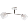 LAMPA sufitowa VEN W-N 3593/2 metalowa OPRAWA loftowa chrom biała