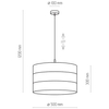 Lampa wisząca Tago 3211 TK Lighting pojedyncza czarna złota
