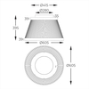 Druciana lampa sufitowa Balu MX3328-2-3BT LED 34W 3000-6000K czarny