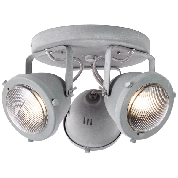 Potrójna lampa sufitowa Carmen G55434/70 retro metalowa szary