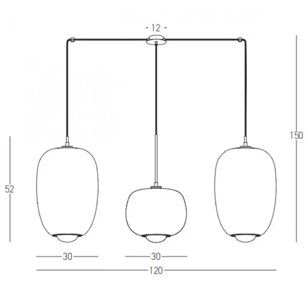 Lampa zwisająca industrialna 22149 szklana przydymiona złota