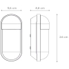 Zewnętrzny kinkiet ścienny CAPSULE 29897/01/31 Lucide IP54 ściemniana biała