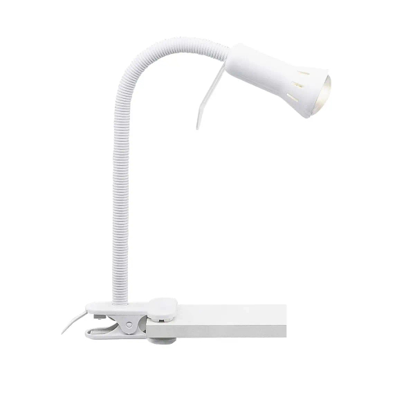 Zaciskowa lampa stołowa Flex 24705T05 z regulacją biała