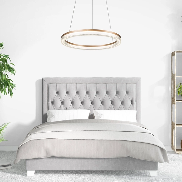 Lampa wisząca ring Midway LP-033/1P L GD Cristal Triangle LED 50W złota