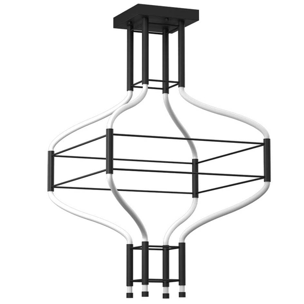 Futurystyczna lampa salonowa ALHA 9055 Shilo LED 72W 3000K czarna