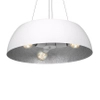 Lampa wisząca MORGAN MLP4477 Milagro salonowa OPRAWA okrągła biała srebrna