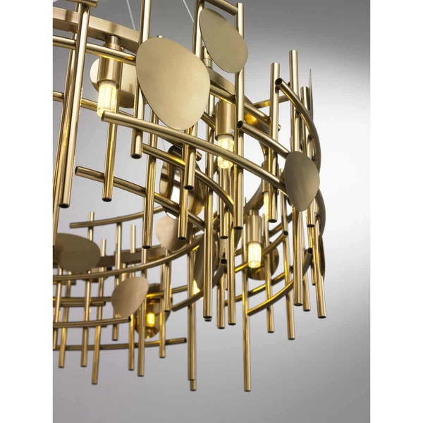 Żyrandol Plaquita CGPLAQUITA-60 COPEL dekoracyjny do salonu złoty