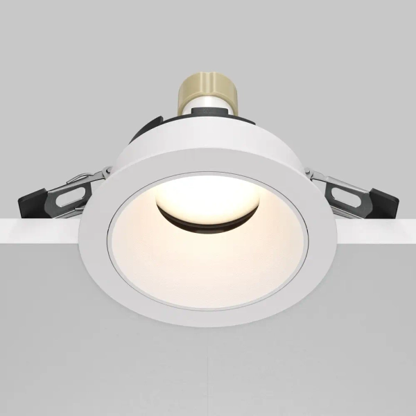 Wpuszczana lampa sufitowa okrągła białe oczko Share OUTLET