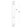 Ogrodowy słupek GARDENIA antracytowy F0067 LED 32W 3000K IP65 tubka