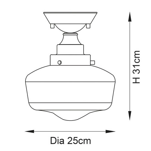Przysufitowa lampa szklana Camberley 96170 srebrny przezroczysty