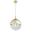 LAMPA wisząca VARUS 15856 Globo szklana OPRAWA zwis kula ball złota przezroczysta