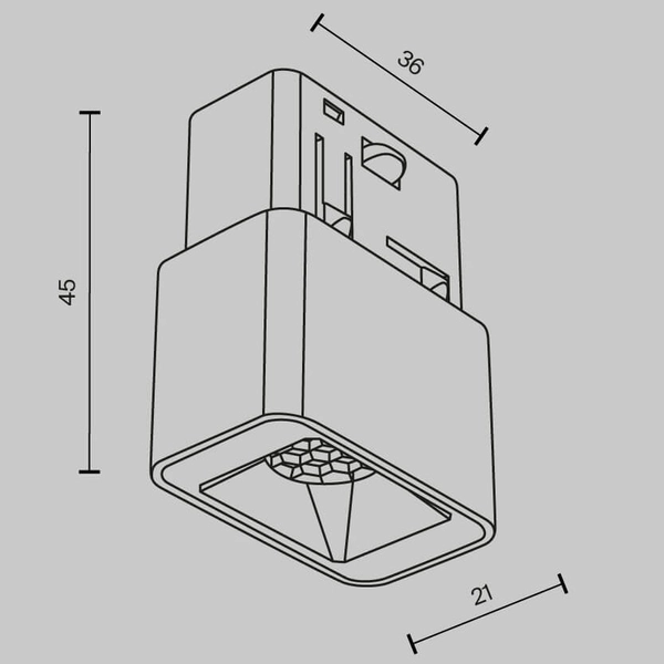 Lampa szynowa ścieżka świetlna Points TR100-2-2W3K-S-W LED 2W 3000K magnetyczna biały