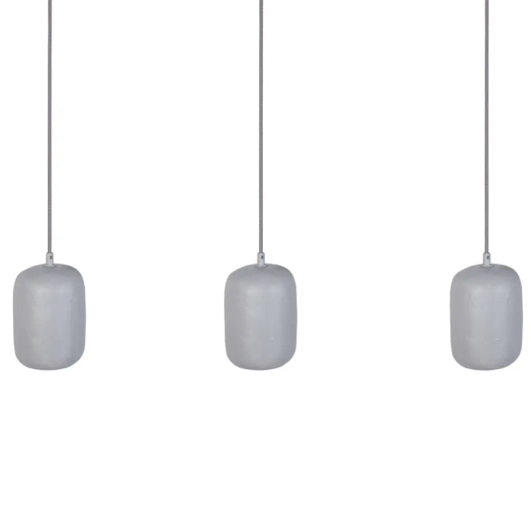 Ceramiczna lampa nad stół Olo 3 41415 do jadalni kule szary