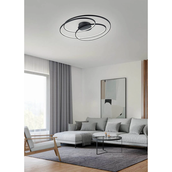 Salonowa lampa sufitowa GALE 673918032 LED 50W 3000K czarny
