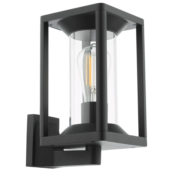 Elewacyjna lampa naścienna Mackenzie MAC1622 latarenka IP65 czarny