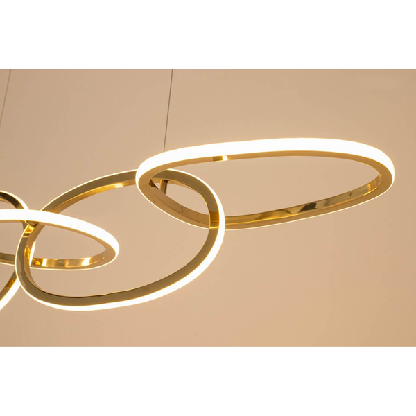 Ledowa lampa wisząca Jazz MSE1501100202 Moosee 64W 3000K złota