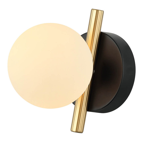 Lampa ścienna kinkiet Reverso WL-5622-1-BK-W złota czarna