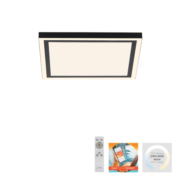 Kuchenny plafon Smart 14450-18 Just Light LED 32W 2700-5000K kwadrat czarny