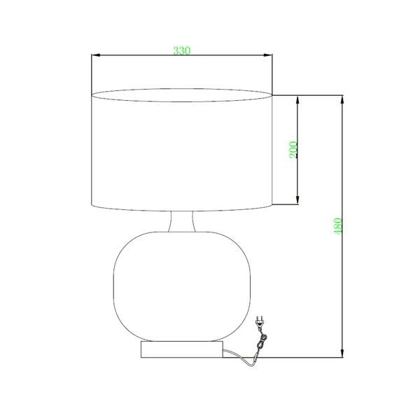 Nocna lampa stojąca Tamiza LP-1515/1T small czarna złota