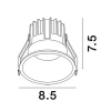 Wpustowa lampa sufitowa ARAMIEL LE65103 LED 13W 2700K oczko białe