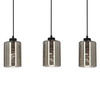 Potrójna lampa wisząca Cox 33-53886 tuba chrom czarna