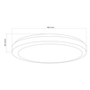 Salonowy plafon sufitowy Marian 326652 Polux LED 72W 3000-6000K IP44 biały