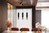 Modernistyczna LAMPA wisząca SL.0943 loftowy tuby kaskada czarna chrom OUTLET