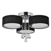 Potrójny plafon do salonu Gambela LP-991/3C BK Light Prestige kryształowy czarny