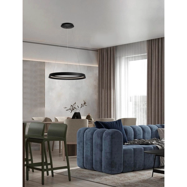 Ściemnialna lampa wisząca BATALLAS LE44783 LED 52W 3000K czarny