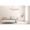 Lampa wisząca ARIZONA LP-074/6PL BK/GD Light Prestige loftowa oprawa metalowy zwis tuby czarne złote