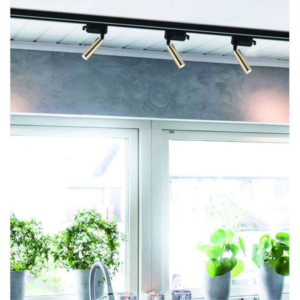 LAMPA sufitowa Slimi Nero Track BK Orlicki Design metalowa OPRAWA do systemu szynowego 1-fazowego czarna