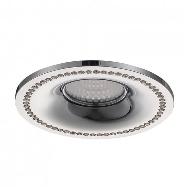 Lampa wpustowa Simon AZ1614 okrągła crystals chrom