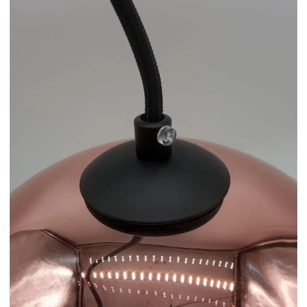 Wisząca lampa ball Glow ST-9021-M copper Step klosz lustrzany miedziana